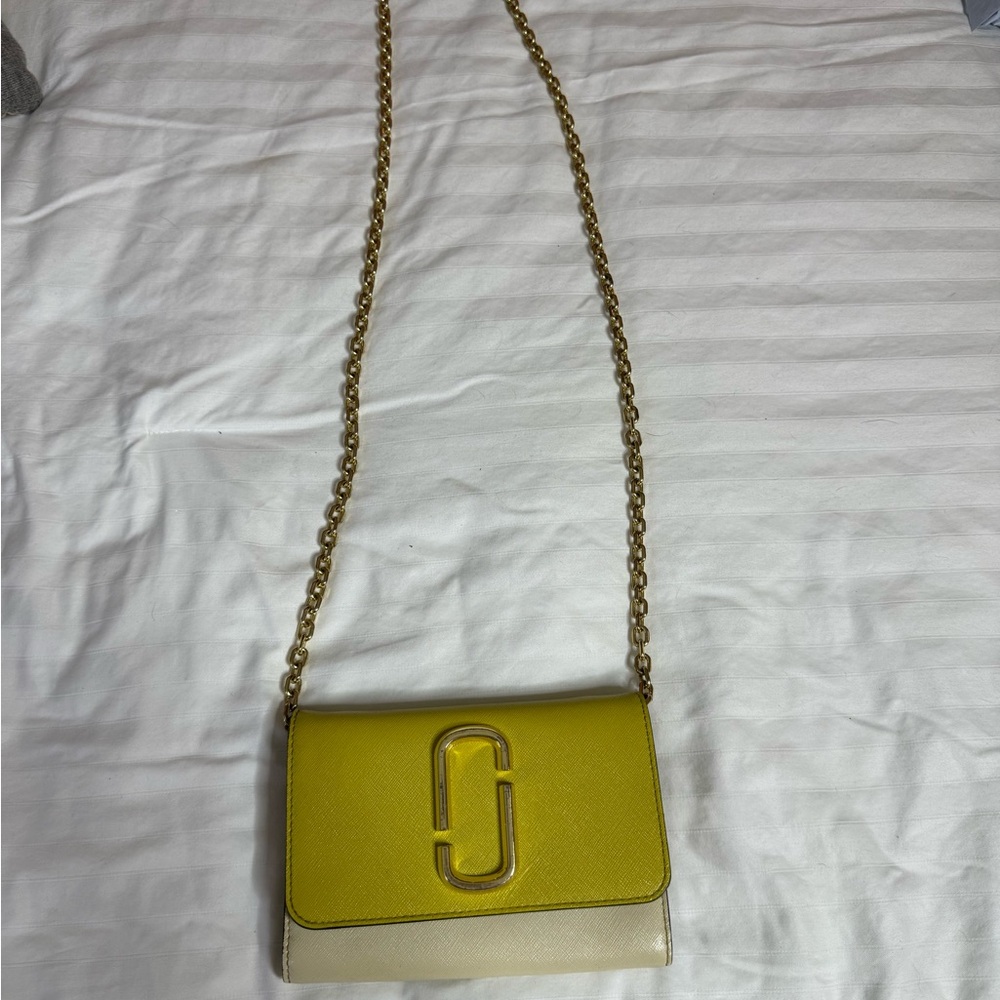 Marc Jacobs Yellow and Cream Crossbody Bag